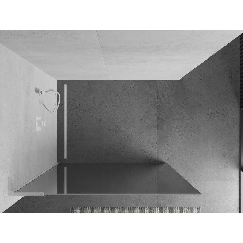 Mexen Kioto L zuhanyfal Walk-in 70 x 200 cm, tükör, fehér - 800-070-103-20-50