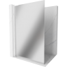 Mexen Kioto L Walk-in zuhanyzófal 90 x 200 cm, tükör, fehér - 800-090-103-20-50