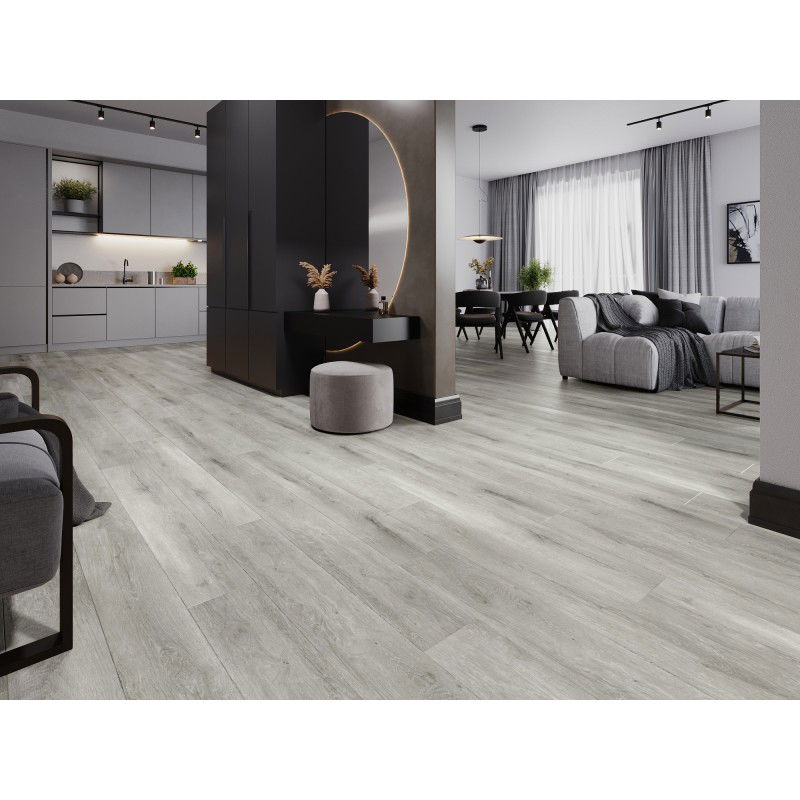 Mexen Boone vinil panelek 1240 x 182 mm SPC 6,5 mm, IXPE 1,5 mm alátét, 4 V-fuga, Tölgy - F1054-1240-182-505-4V1-01