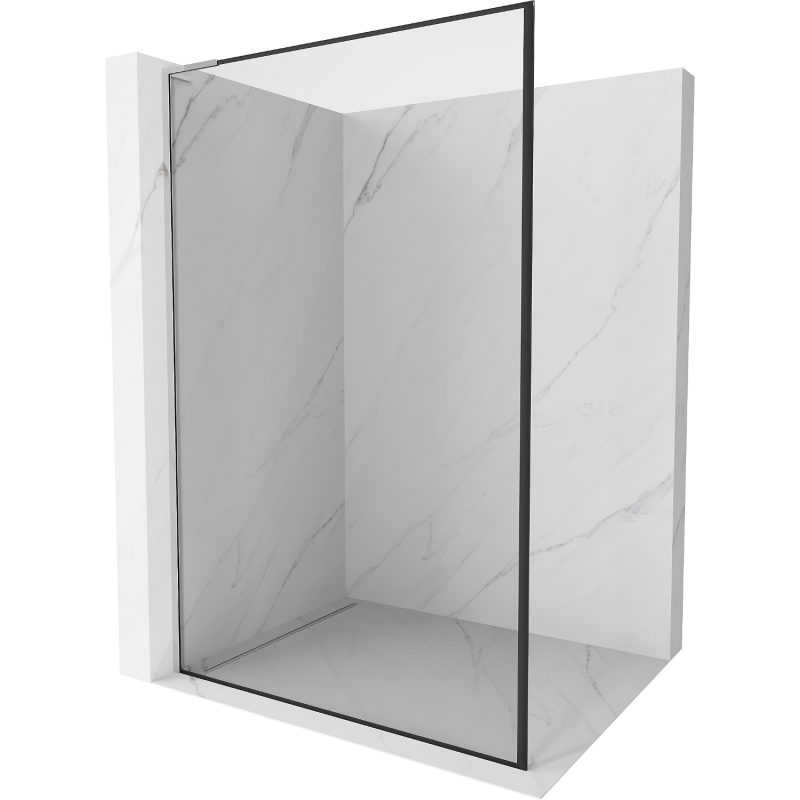 Mexen Kioto L Walk-in zuhanyfal 60 x 200 cm, fekete mintázat, króm - 800-060-103-01-70