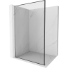 Mexen Kioto L zuhanyfal Walk-in 80 x 200 cm, fekete keret, króm - 800-080-103-01-70