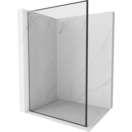 Mexen Kioto L perete de duș Walk-in 120 x 200 cm, ramă neagră, crom - 800-120-103-01-70