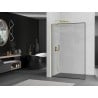 Mexen Kioto L perete de duș Walk-in 80 x 200 cm, model negru, aurie - 800-080-103-50-70