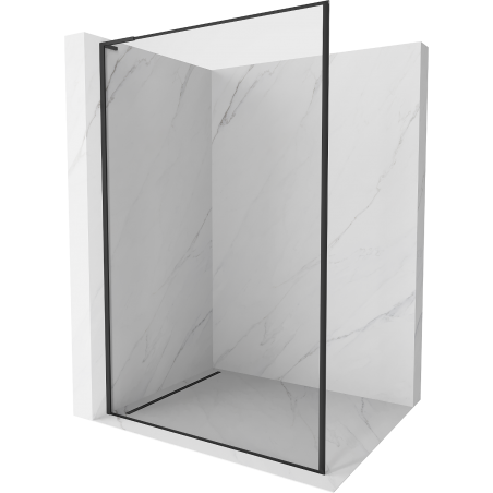Mexen Kioto L Walk-in zuhanykabin 50 x 200 cm, fekete minta, fekete - 800-050-103-70-70