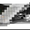 Mexen Kioto L perete duș Walk-in 100 x 200 cm, model negru, crom - 800-100-103-01-77