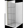 Mexen Kioto L perete duș Walk-in 80 x 200 cm, model negru, aurie - 800-080-103-50-77