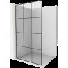 Mexen Kioto L perete duș Walk-in 100 x 200 cm, model negru, aurie - 800-100-103-50-77