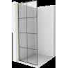 Mexen Kioto L perete duș Walk-in 80 x 200 cm, model negru, finisaj aurit - 800-080-103-55-77