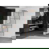Mexen Kioto L perete de duș Walk-in 70 x 200 cm, model negru, aur roz - 800-070-103-60-77