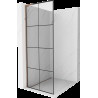 Mexen Kioto L perete de dus Walk-in 80 x 200 cm, model negru, aur roz - 800-080-103-60-77