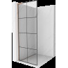 Mexen Kioto L perete duș Walk-in 80 x 200 cm, model negru, cupru periat - 800-080-103-65-77