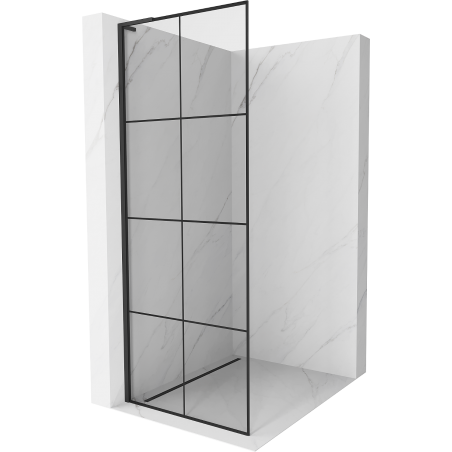 Mexen Kioto L perete de duș Walk-in 80 x 200 cm, model negru, negru - 800-080-103-70-77