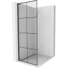 Mexen Kioto L perete de duș Walk-in 80 x 200 cm, model negru, negru - 800-080-103-70-77