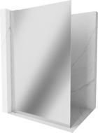 Mexen Kioto L panou de duș Walk-in 80 x 200 cm, oglindă, crom - 800-080-103-01-50