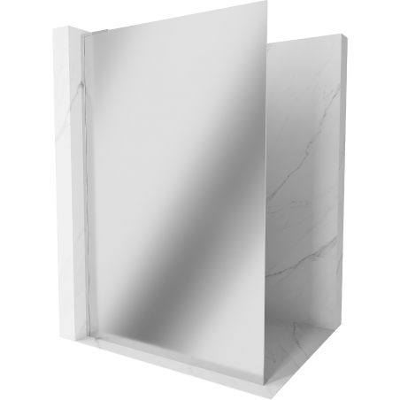 Mexen Kioto L Panou de duș Walk-in 90 x 200 cm, oglindă, crom - 800-090-103-01-50