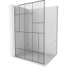 Mexen Kioto L paravan de duș Walk-in 70 x 200 cm, model negru, alb - 800-070-103-20-78