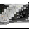 Mexen Kioto L Walk-in zuhanyfal 80 x 200 cm, fekete minta, arany csiszolt - 800-080-103-55-78