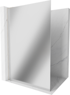 Mexen Kioto L perete de duș Walk-in 100 x 200 cm, oglindă, nichel periat - 800-100-103-97-50