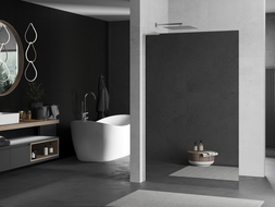 Mexen Kioto L zuhanyfal Walk-in 120 x 200 cm, tükör, csiszolt nikkel - 800-120-103-97-50