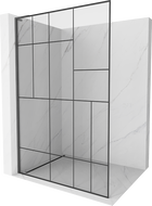 Mexen Kioto L perete de duș Walk-in 90 x 200 cm, model negru, gun gray periat - 800-090-103-66-78