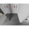 Mexen Kioto L zuhanyzófal Walk-in 70 x 200 cm, tükör, rózsaszín arany - 800-070-103-60-50