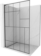 Mexen Kioto L Walk-in zuhanyfal 120 x 200 cm, fekete minta, fekete - 800-120-103-70-78