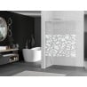Mexen Kioto L perete de duș Walk-in 110 x 200 cm, model alb, crom - 800-110-103-01-85