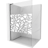 Mexen Kioto L perete de duș Walk-in 120 x 200 cm, model alb, negru - 800-120-103-70-85