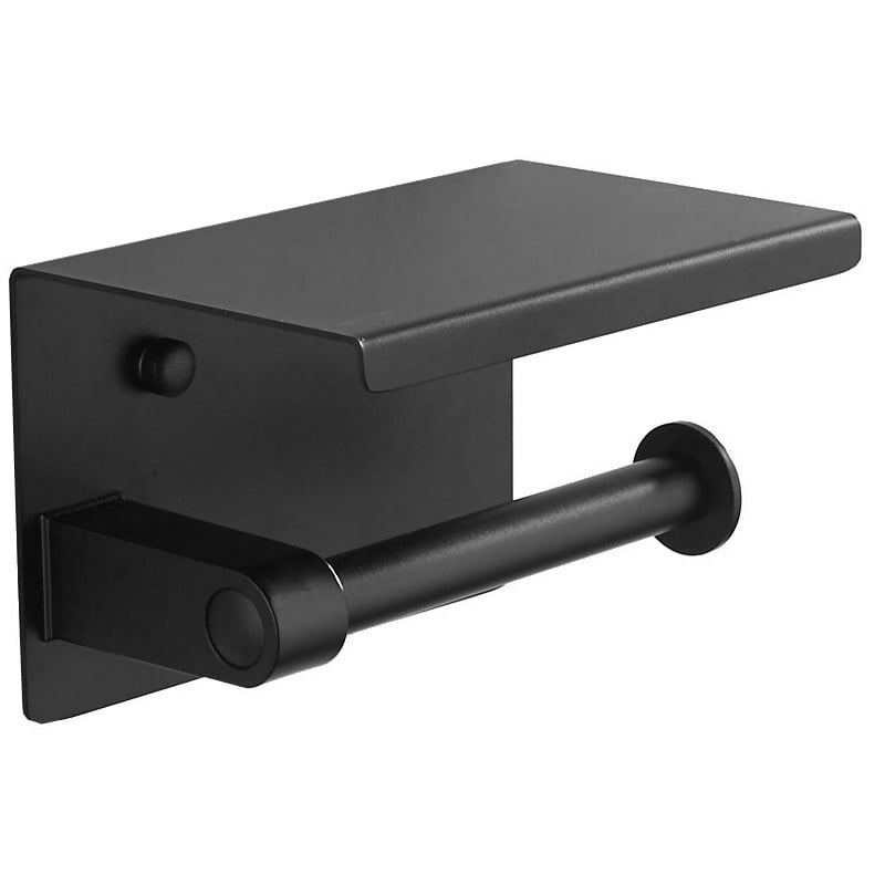 Mexen suport de hârtie cu raft, negru - 701197-70