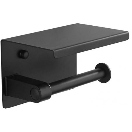 Mexen suport de hârtie cu raft, negru - 701197-70