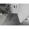 Mexen Kioto L perete duș Walk-in 120 x 200 cm, model alb, negru - 800-120-103-70-97