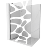 Mexen Kioto L perete duș Walk-in 120 x 200 cm, model alb, negru - 800-120-103-70-97