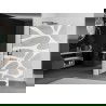 Mexen Kioto L perete duș Walk-in 90 x 200 cm, model alb, gri armat - 800-090-103-66-97
