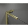 Mexen Kioto L panou de duș Walk-in 110 x 200 cm, model alb, finisaj auriu periat - 800-110-103-55-97