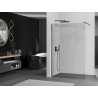 Mexen Kioto perete de duș Walk-in 75 x 200 cm, transparent 8 mm, gun metal - 800-075-101-95-00