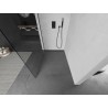 Mexen Kioto perete de duș Walk-in 75 x 200 cm, transparent 8 mm, gun metal - 800-075-101-95-00