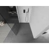 Mexen Kioto Walk-in zuhanyfal 90 x 200 cm, átlátszó 8 mm, gunmetal - 800-090-101-95-00