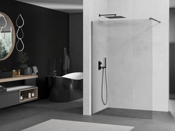 Mexen Kioto paravan de duș Walk-in 100 x 200 cm, transparent 8 mm, gun metal - 800-100-101-95-00