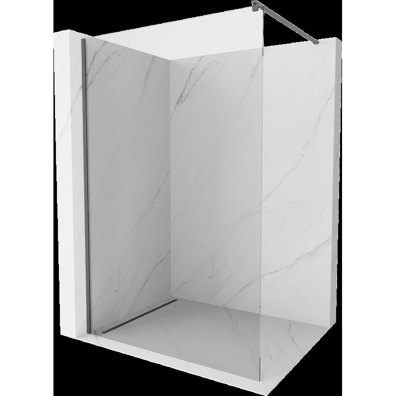 Mexen Kioto perete walk-in 140 x 200 cm, transparent 8 mm, gun metal - 800-140-101-95-00