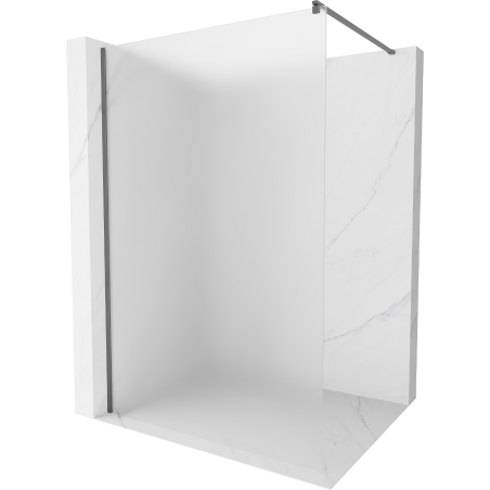 Mexen Kioto Walk-in zuhanyfal 70 x 200 cm, matt 8 mm, gun metal - 800-070-101-95-30