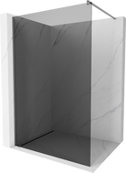 Mexen Kioto perete de duș Walk-in 100 x 200 cm, grafit 8 mm, gun metal - 800-100-101-95-40