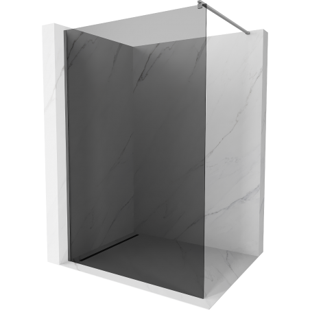 Mexen Kioto panou de duș Walk-in 130 x 200 cm, grafit 8 mm, gun metal - 800-130-101-95-40