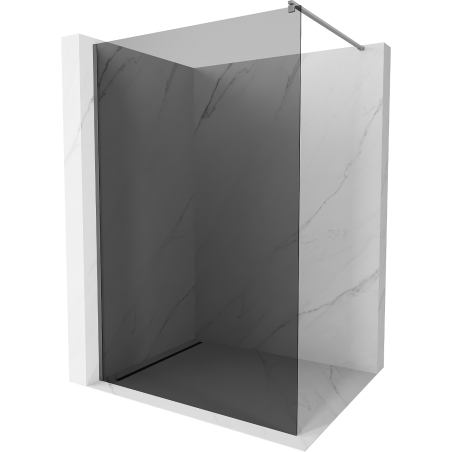 Mexen Kioto zuhanyfal Walk-in 130 x 200 cm, grafit 8 mm, gun metal - 800-130-101-95-40