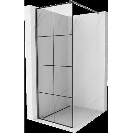 Mexen Kioto perete duș Walk-in 70 x 200 cm, model negru 8 mm, gun metal - 800-070-101-95-77