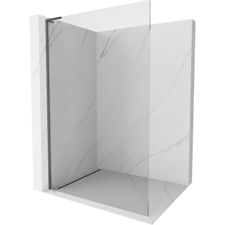 Mexen Kioto L perete de duș Walk-in 80 x 200 cm, transparent, gun metal - 800-080-103-95-00
