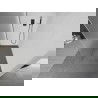 Mexen Kioto Walk-in zuhanyfal 100 x 200 cm, matt üveg 8 mm, gun gray brushed - 800-100-101-66-30