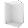 Mexen Kioto Walk-in zuhanyfal 120 x 200 cm, deres 8 mm, gun gray kefe - 800-120-101-66-30
