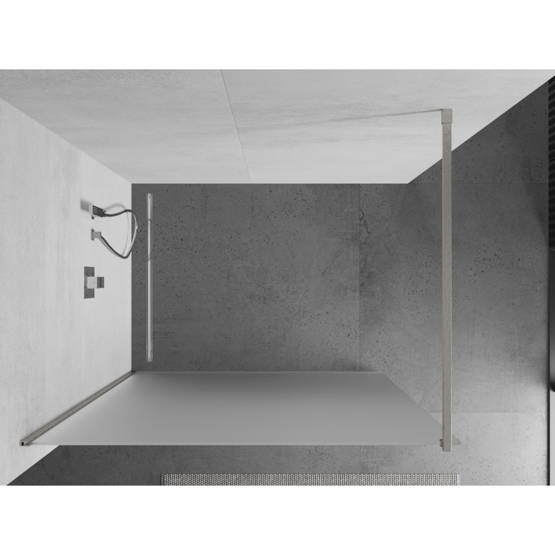 Mexen Kioto panou de duș Walk-in 100 x 200 cm, geam mat 8 mm, nichel periat - 800-100-101-97-30