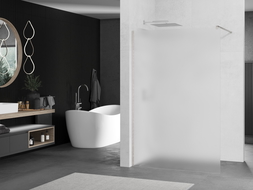 Mexen Kioto paravan de duș Walk-in 140 x 200 cm, înghețat 8 mm, nichel periat - 800-140-101-97-30