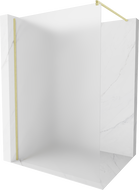 Mexen Kioto perete de duș Walk-in 80 x 200 cm, sticlă mată 8 mm, finisaj aurit - 800-080-101-55-30